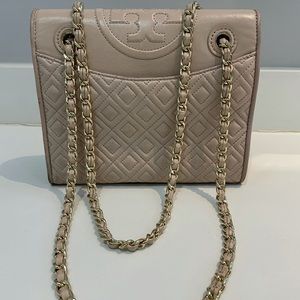 Tory Burch medium Fleming Quilted Napa Flap Bag